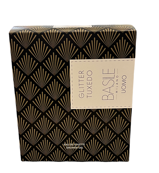 Uomo Glitter Tuxedo Coffret Eau de Toilette 100 ml+Bagno 300 ml - BASILE