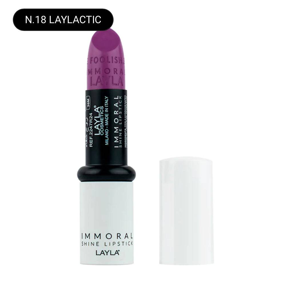 SA.MA PROFUMERIA N.18 LAYLACTIC Layla Cosmetics Immoral Shine Lipstick - LAYLA COSMETICS