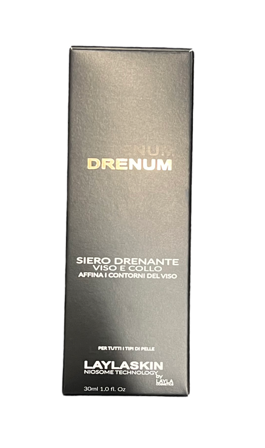 Drenum Siero Drenante Viso Collo Affina i Contorni del Viso - Illuminante - LAYLASKIN