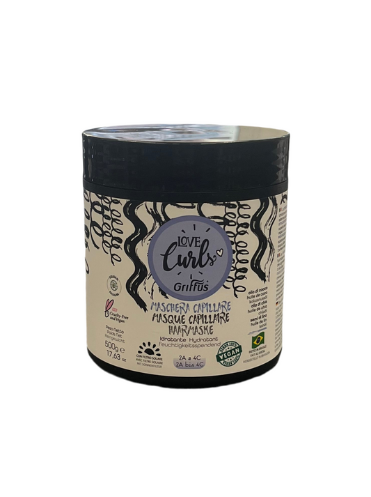 Maschera Capillare con Olio Cocco-Olio Chio-Semi Lino da 2A a4C - GRIFFUS