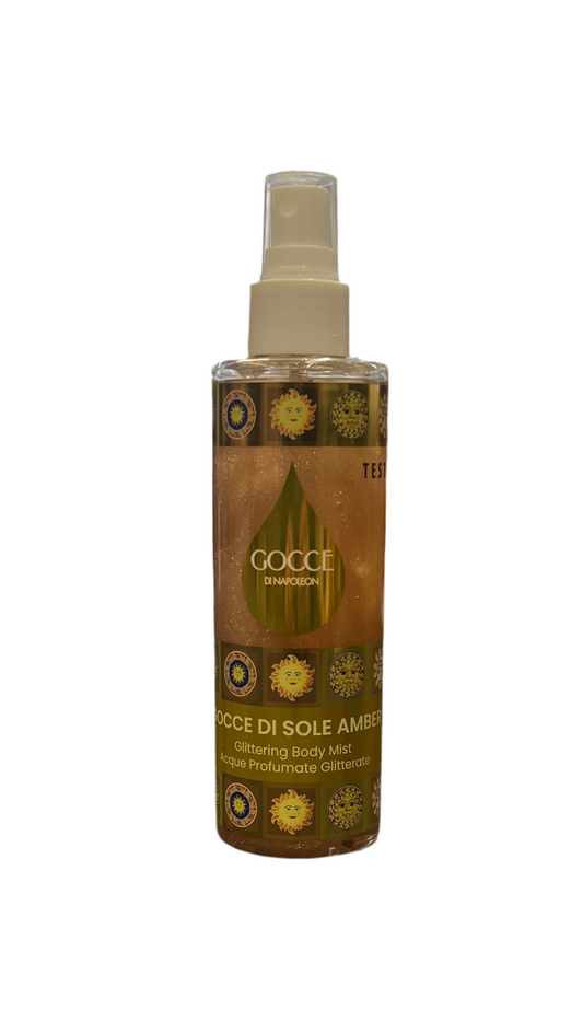 Acqua Corpo Profumata Glitterata Gocce di Sole Amber - GOCCE NAPOLEON