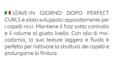 Protettore Termico leave-in Giorno Dopo con Macadamia-Olio Chio-Semi Lino 3ABC - GRIFFUS