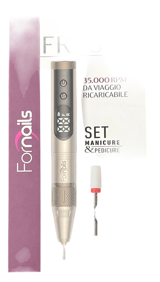 Levigatrice Unghie da Viaggio Professionale 35000 RPM Fornails - URAGME