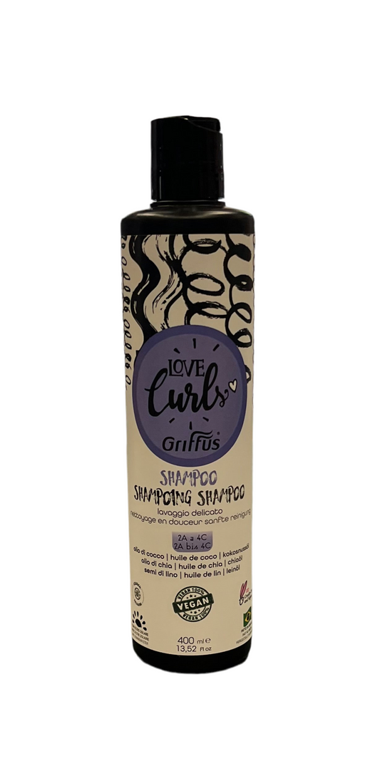 Shampoo Capelli Ricci con Olio Cocco - Olio di Chia - Semi Lino - GRIFFUS