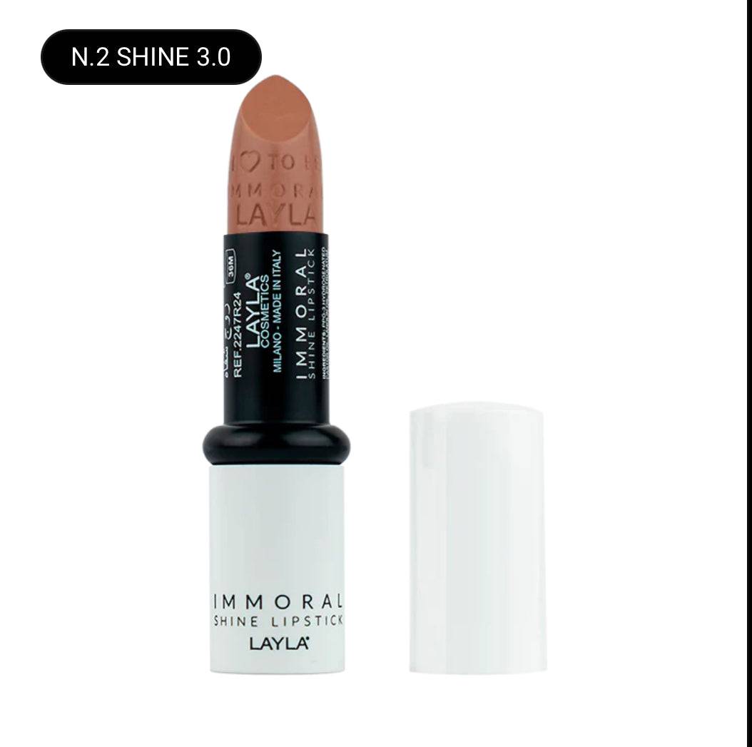 SA.MA PROFUMERIA N.2 SHINE 3.0 Layla Cosmetics Immoral Shine Lipstick - LAYLA COSMETICS