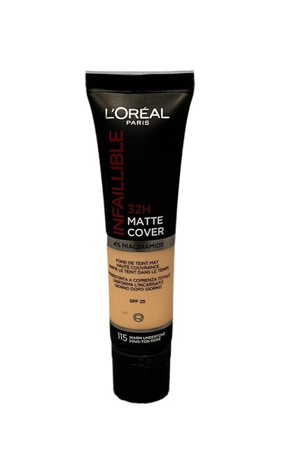 FondoTinta Infaillible 24H Matte Cover Tubo 30 ml. - L'Oreal