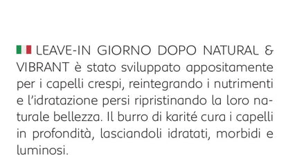 Protettore Termico leave-in Giorno Dopo con Karitè-Olio Chio-Semi Lino 4ABC - GRIFFUS