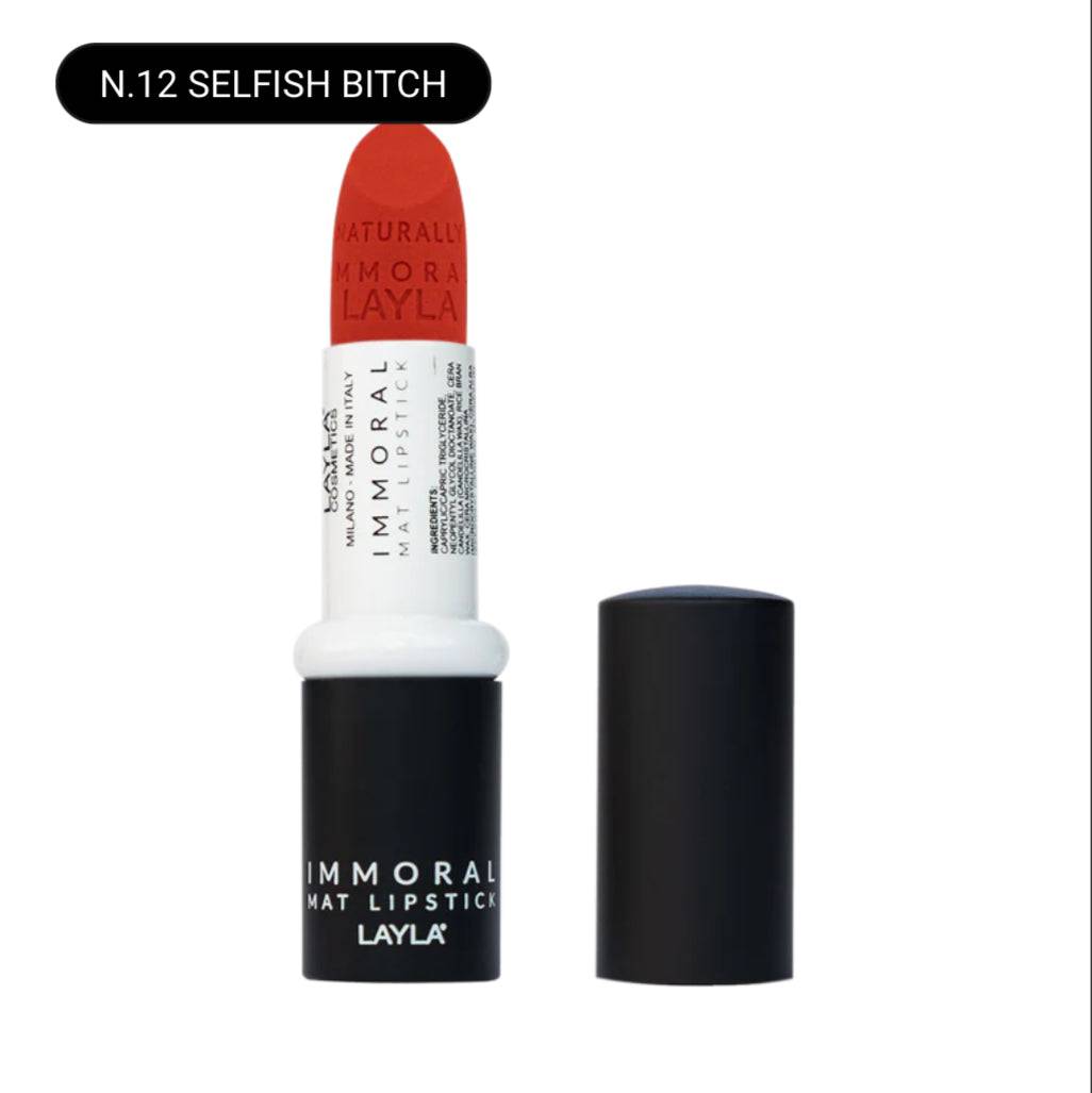 SA.MA PROFUMERIA N.12 SELFISH BITCH Layla Cosmetics Immoral Mat Lipstick - LAYLA COSMETICS