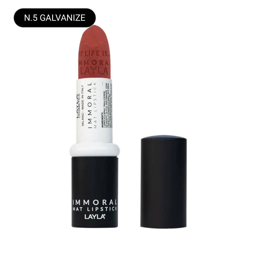 SA.MA PROFUMERIA N.5 GALVANIZE Layla Cosmetics Immoral Mat Lipstick - LAYLA COSMETICS