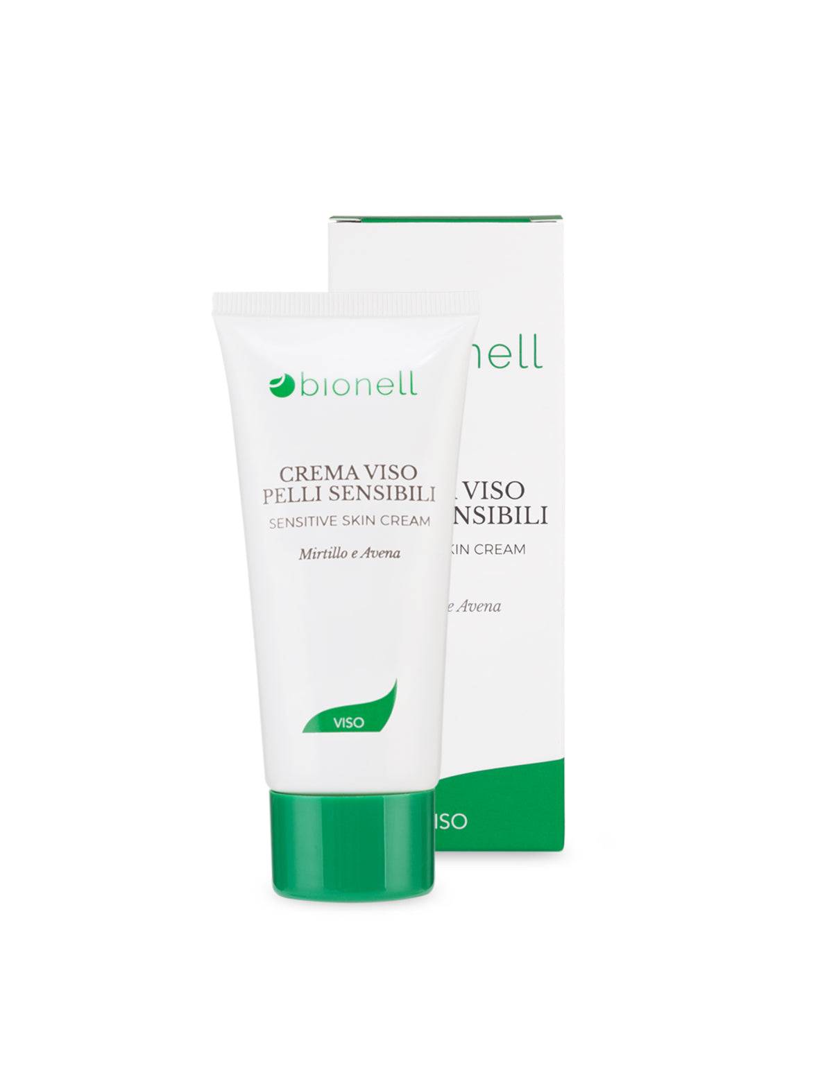 SA.MA PROFUMERIA Bionell Crema Viso Pelli Sensibili Mirtillo e Avena - BIONELL