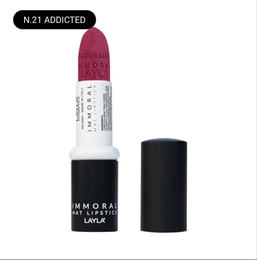 SA.MA PROFUMERIA N.21 ADDICTED Layla Cosmetics Immoral Mat Lipstick - LAYLA COSMETICS