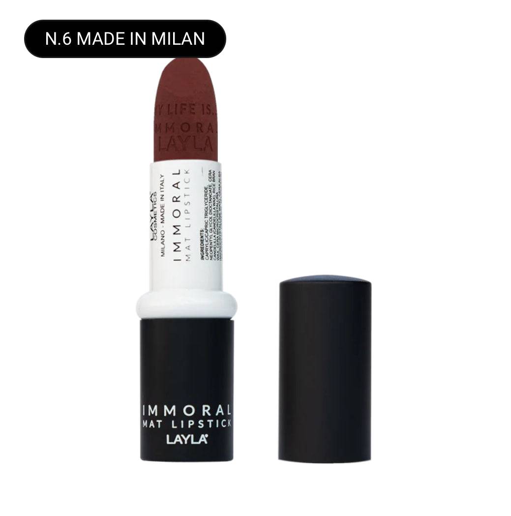 SA.MA PROFUMERIA N.6 MADE IN MILAN Layla Cosmetics Immoral Mat Lipstick - LAYLA COSMETICS