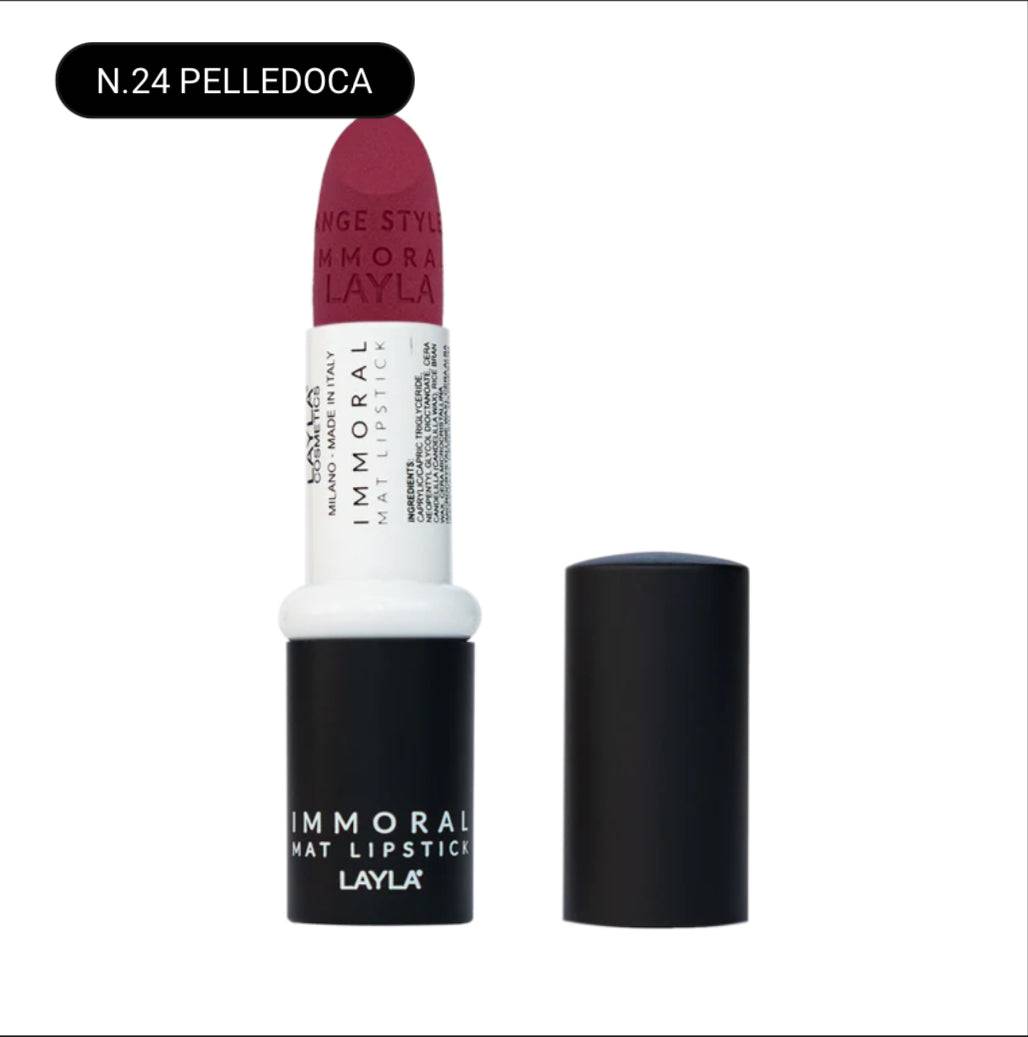 SA.MA PROFUMERIA N.24 PELLEDOCA Layla Cosmetics Immoral Mat Lipstick - LAYLA COSMETICS