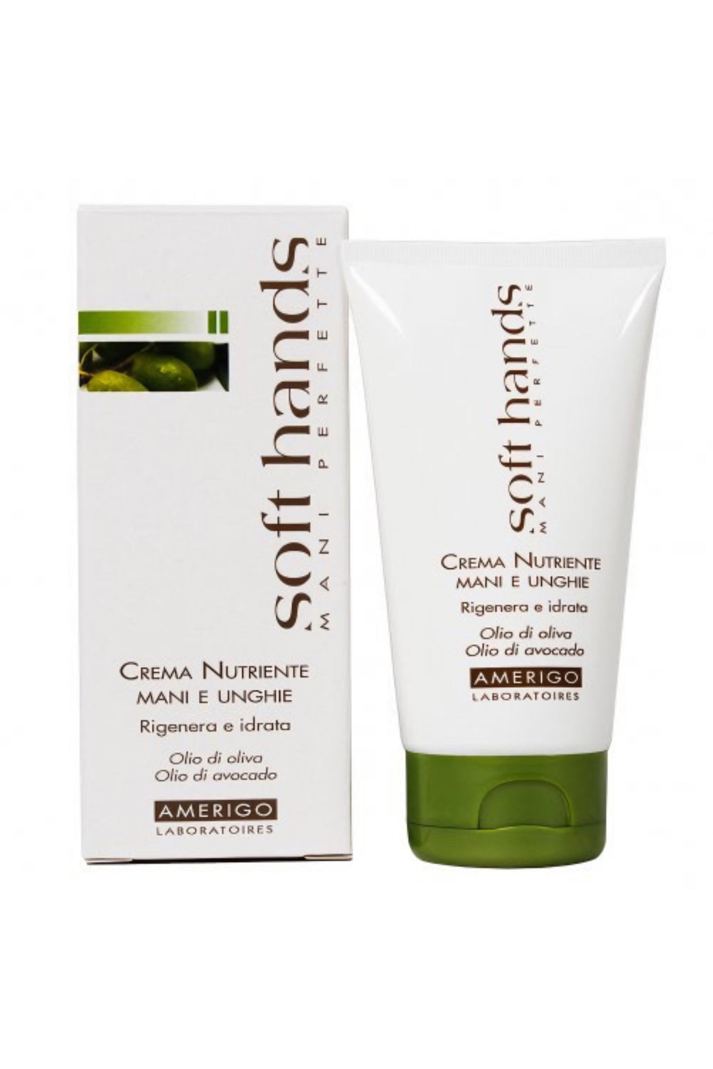 Soft Hands Crema Mani Unghie Olio Oliva Nutriente - AMERIGO