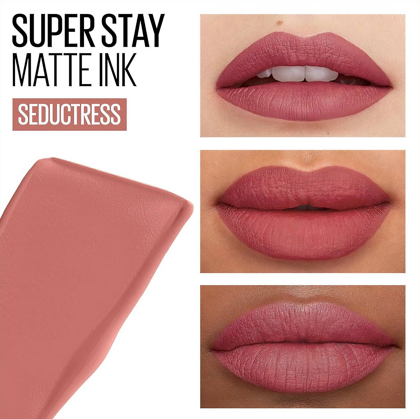 SA.MA PROFUMERIA 65 Seductress Maybelline New York Rossetto liquido Superstay Matte Ink - MAYBELLINE NEWYORK