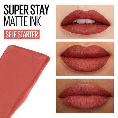 SA.MA PROFUMERIA 130 Self-starter Maybelline New York Rossetto liquido Superstay Matte Ink - MAYBELLINE NEWYORK