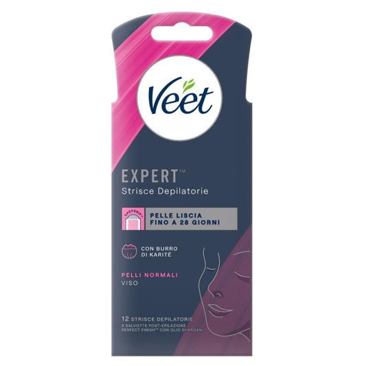 Expert Strisce Depilatorie Viso 12 pz. - VEET