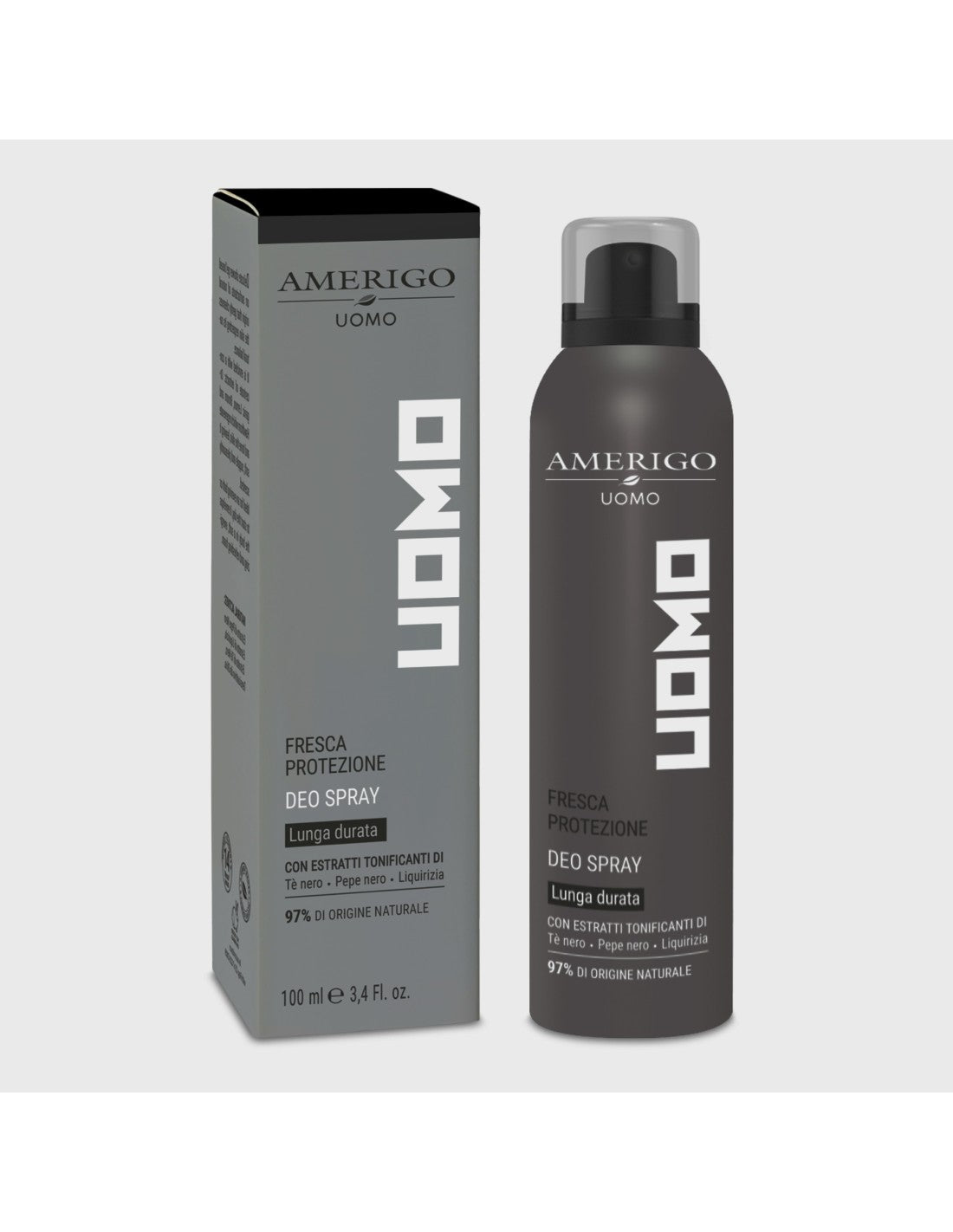 Deodorante Spray Uomo Lunga Durata Fresh Protection - AMERIGO