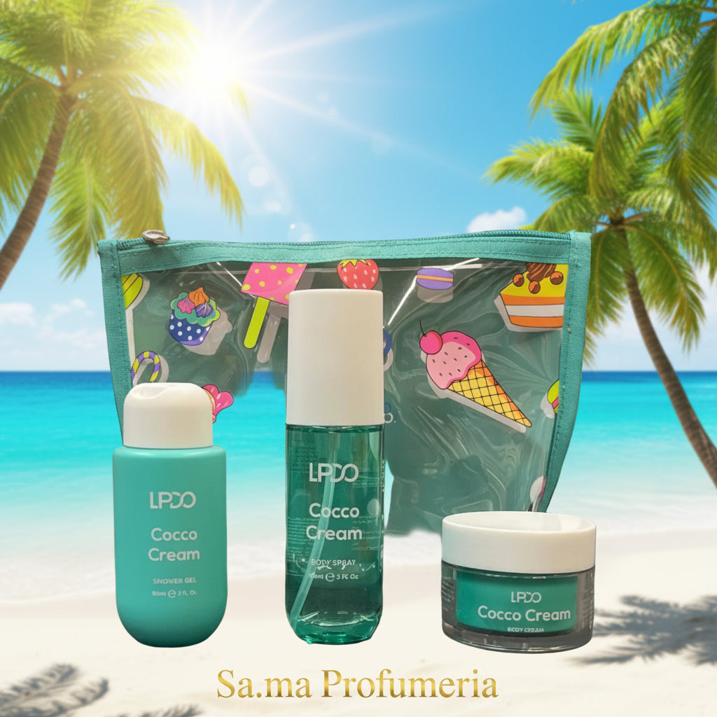 LPDO - Summer kit - Body Spray 90 ml. - Body Cream 50 - Shower Gel 90 ml.