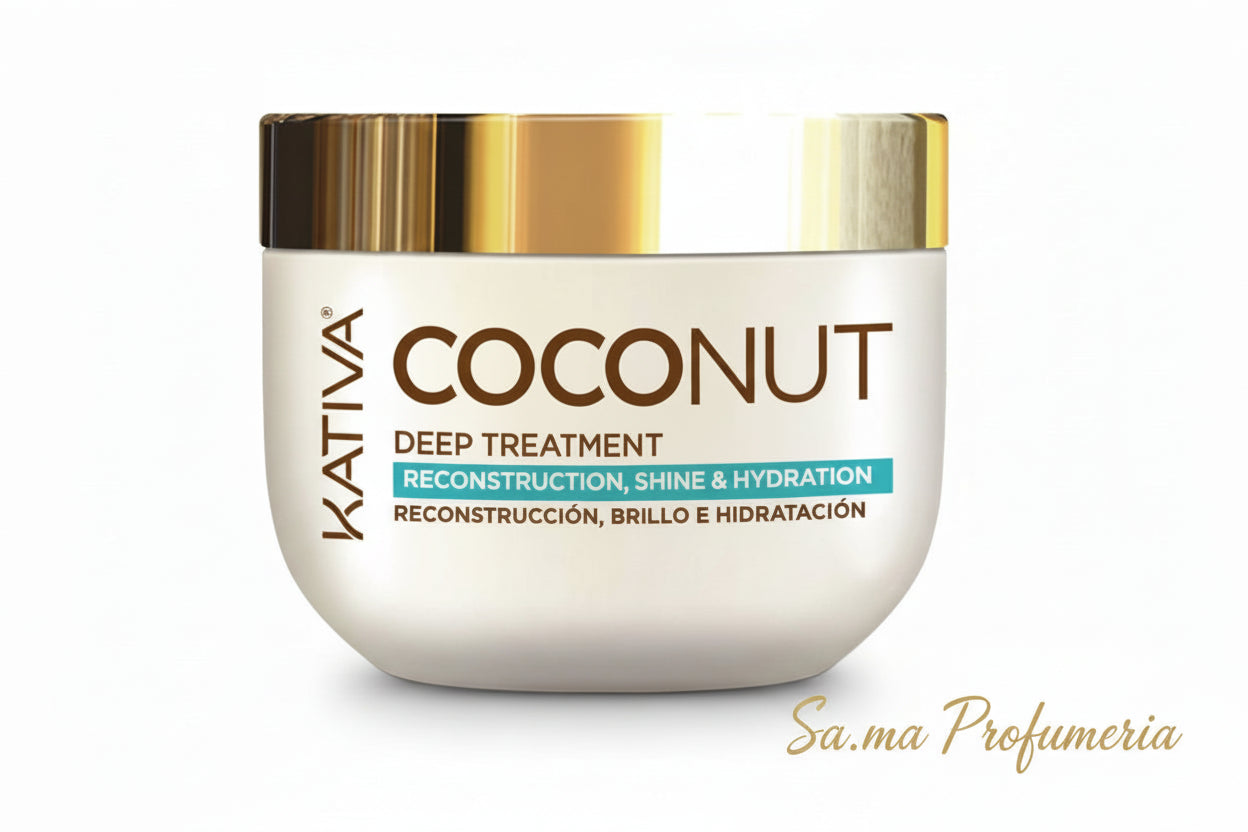 Maschera Capelli Cocco Ricostruttrice e Idratante - KATIVA