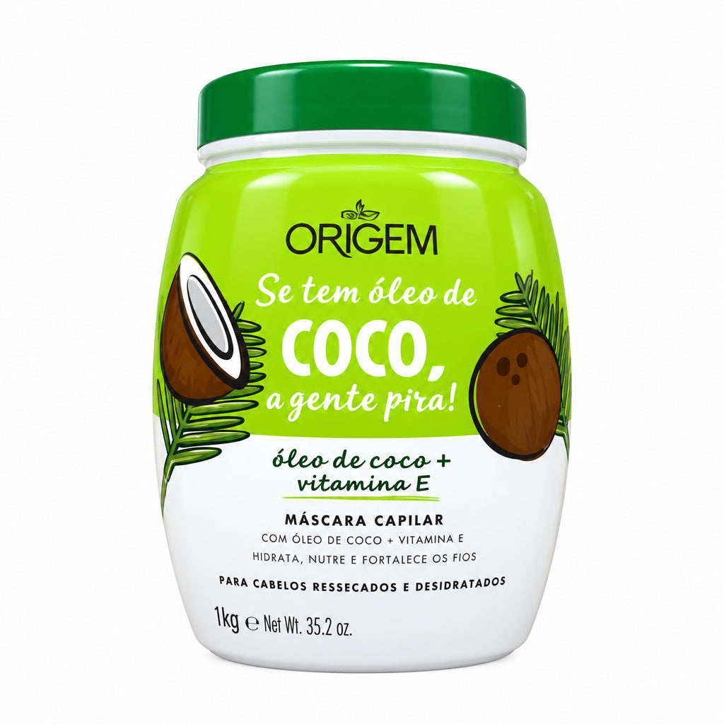 ORIGEM - Maschera al Cocco e Vitamina E Idratante Intensiva