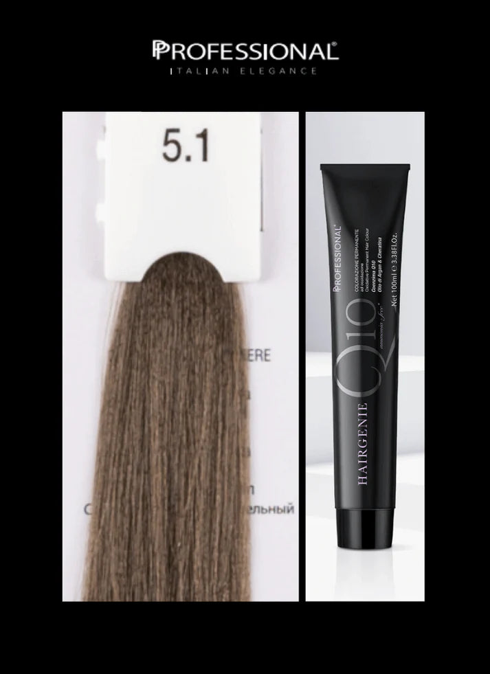 Hairgenie Q10 Tintura Capelli con Argan e Cheratina senza Ammoniaca - PROFESSIONAL