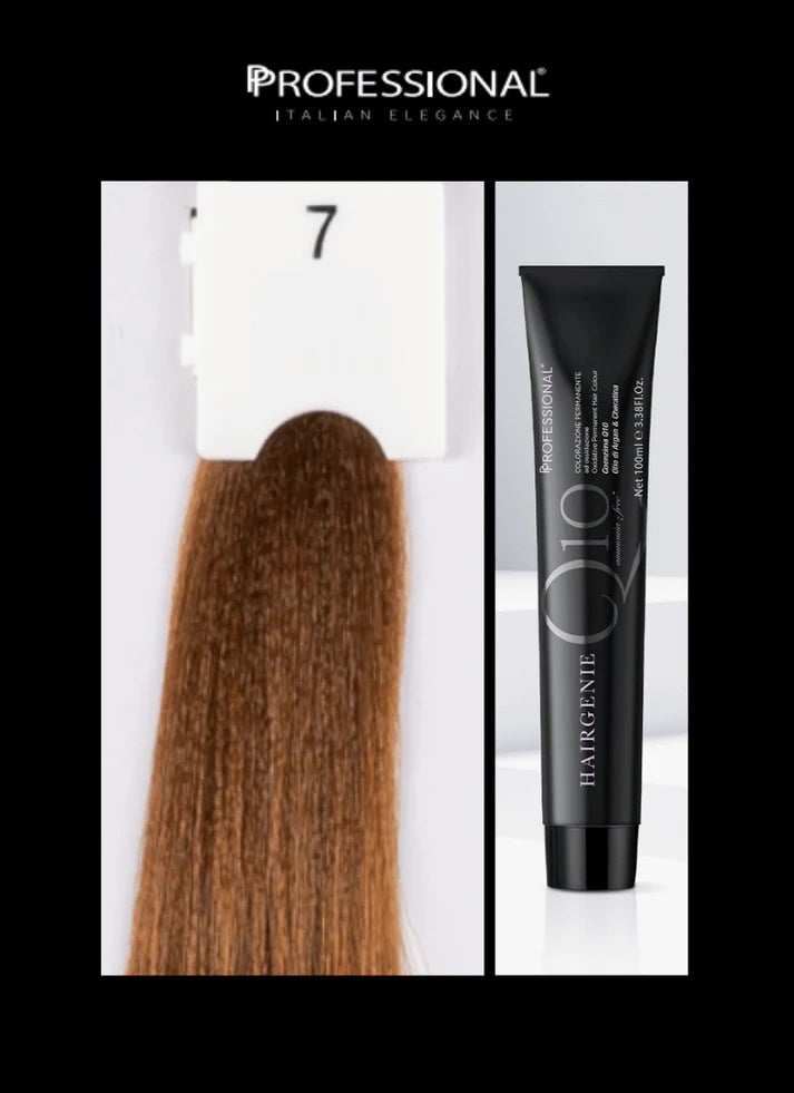 Hairgenie Q10 Tintura Capelli con Argan e Cheratina senza Ammoniaca - PROFESSIONAL