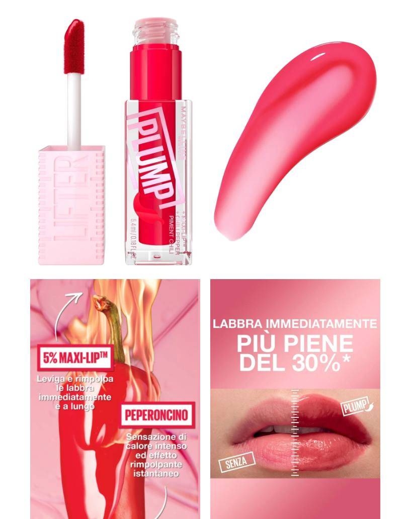 Lifter Gloss Pumpl - MAYBELLINE NEW YORK gloss volumizzante