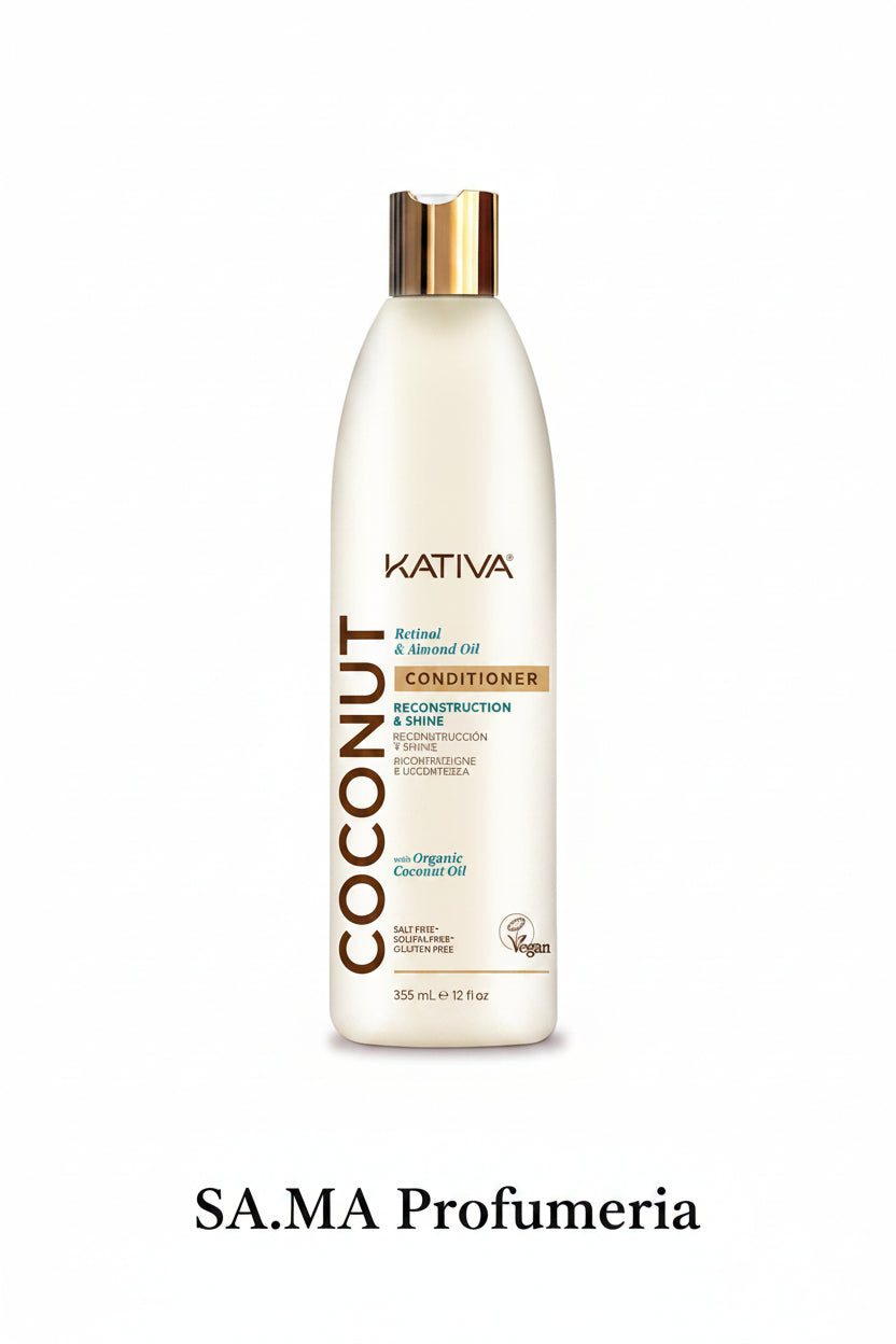 KATIVA - Balsamo Coconut per Ricostruzione e Lucentezza senza Sale