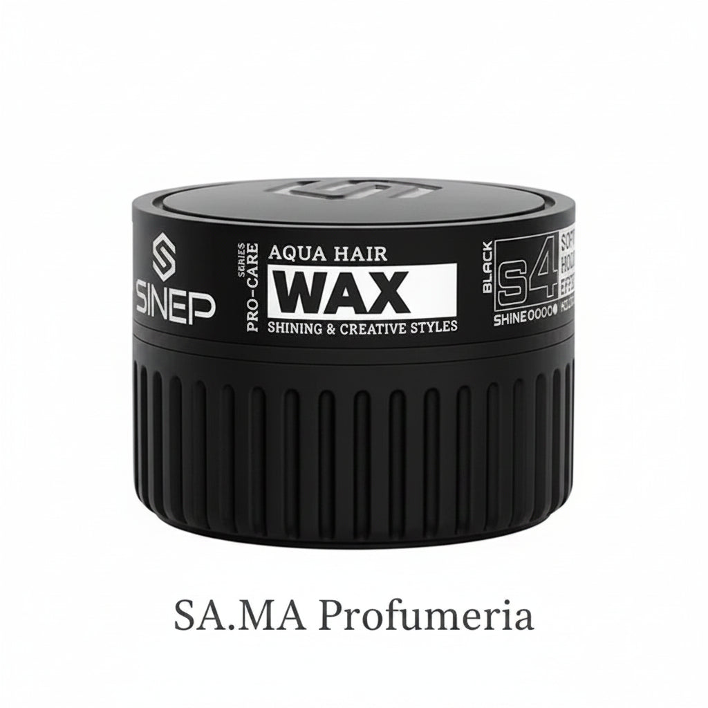 SINEP - Aqua Styling Hair Wax Soft Holding Effect Black S4