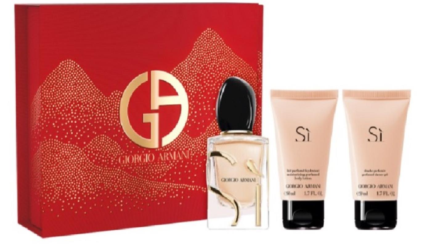 SI Coffret Eau de Parfum 50ml + Shower Gel 50ml.+ Body Lotion 50ML - ARMANI