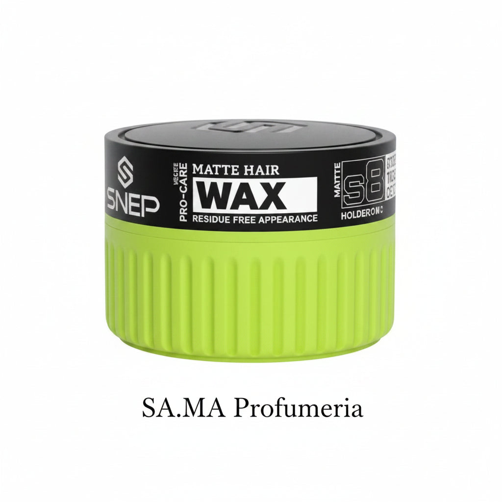 SINEP - Matte Hair Wax S8 Green – Cera Capelli Tenuta Media